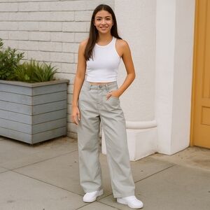VTG KIKWEAR Nylon Parachute Baggy Pants, Unisex 28